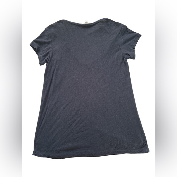 James Perse Navy Blue Slub Tee Size 2 - Picture 2 of 9